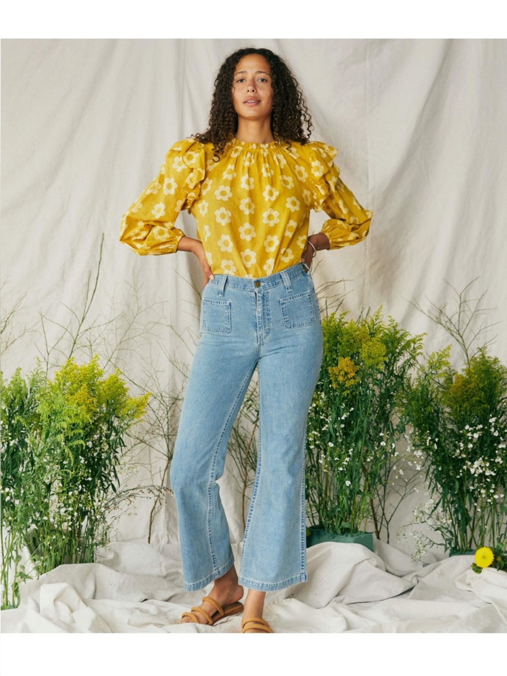CHRISTY DAWN Alexandra blouse in sunshine daisy - Picture 3 of 12